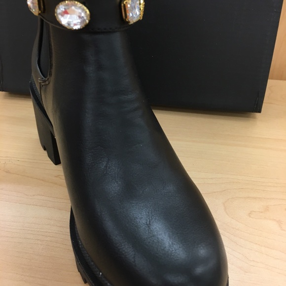 🖤💎Nicole Miller Gem Ankle Boots 🖤💎 - Picture 8 of 9